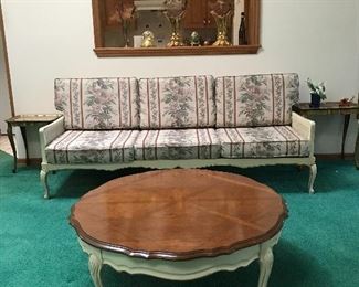 French Provincial Sofa, and Coffee table 