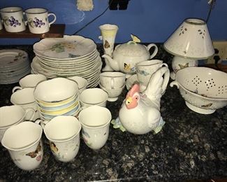 Large set of Lenox Butterfly Meadow Fritillary