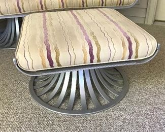 Russel Woodard Aluminum Ottoman