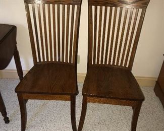 Mission Style Oak Chairs