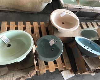 Bayberry-Avocado, Regency Blue, green, and beige
