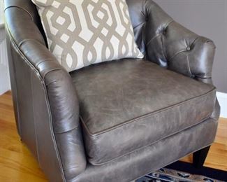 Southern Furniture leather club chair