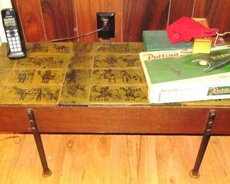 Deppman coffee table with drawings