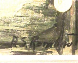 Deppman signature on painting