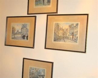 Deppman wall of signed prints