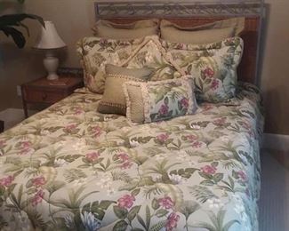 Matching iron and rattan set