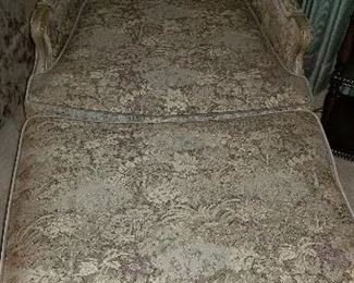 Chair with ottoman, vintage