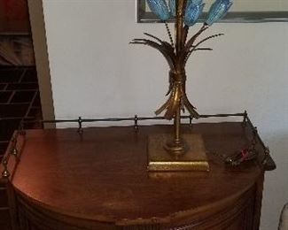 End table and lamp