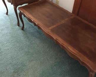   MATCHING CHERRY COFFEE TABLE W/ 2ND END TABLE