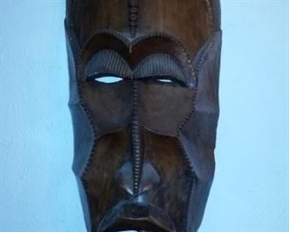 Large hand carved African mask