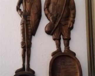 hand carved wooden wall art