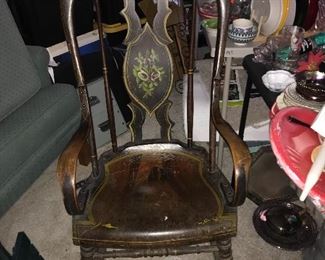 Early American rocking chair.  1920-1930s.