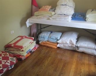 Twin, full and queen linens - antique quilts