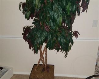 Faux plant 72" high in  planter (17 Lx 17 w x 14 H)  $40