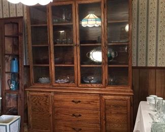 China cabinet with removable hutch