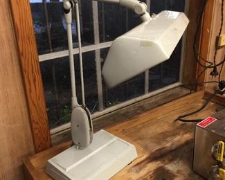 Vintage “Dazor Floating Fixture” desk work lamp