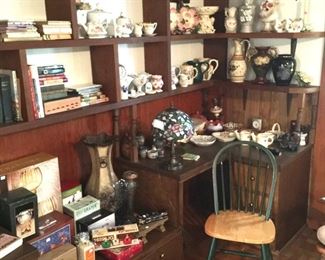 Home decor and wood chair