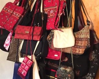 Women’s purses and makeup bags,
Vera Bradley and other brands