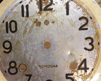 Distressed, vintage clock faces