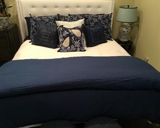 California King-size bed with headboard, footboard, and frame