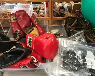 vintage boxing gloves