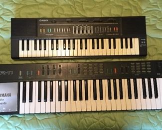 Yamaha and Casio Keyboards