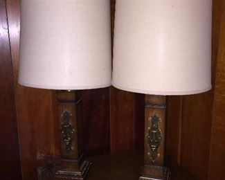 Vintage Pair Table Lamps
