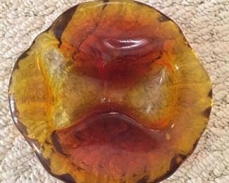 Mid-century Glass Ashtray