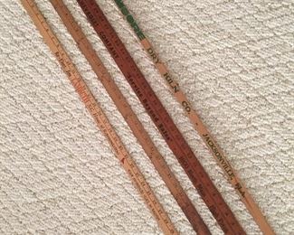 Assorted Yard Sticks (Including Lyles Chevrolet Co.)