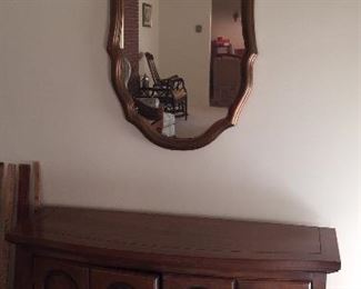 Vintage Console with Mirror