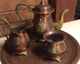 Copper Tea Service
