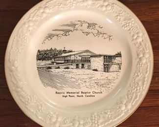 Reavis Baptist Church Plate High Point, N.C.