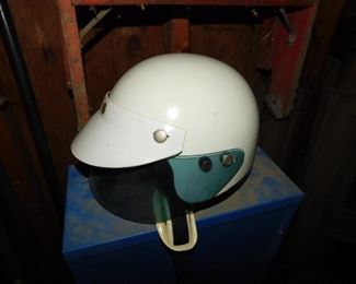 Vintage Motorcycle/Scooter Helmet with Ear Flaps