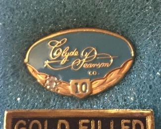 Clyde Pearson 10 Year Service Pin