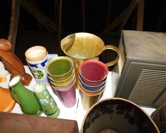 Aluminum Cup and Pitcher Set