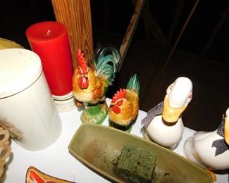 Rooster/Hen Figurines