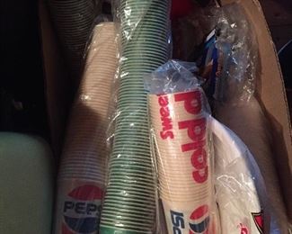 Vintage Pepsi/7up Drinking Cups