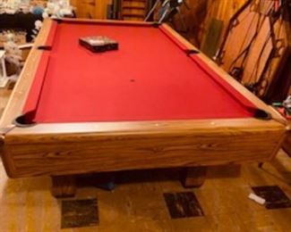 Pool Table and accessories