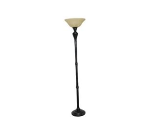 7. Floor Lamp with Stone Shade