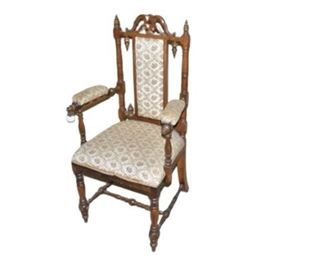 16. Upholstered Victorian Chair
