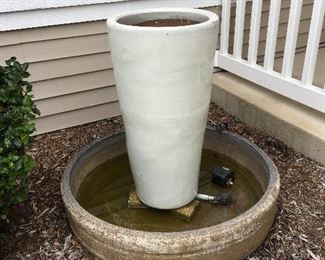 Outdoor water fountain