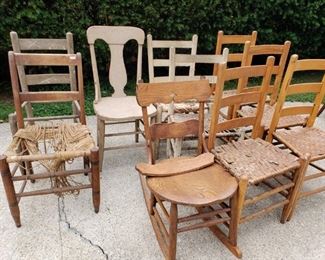 Atq and Vtg Misc Chairs Ten