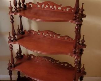 Atq Cherry Curio Shelf