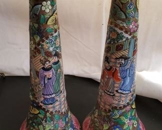 Atq Qianlong Dynasty Candleholders