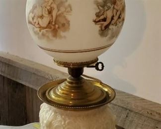 Atq Victorian Converted Oil Lamp