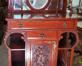 Atq Victorian Cherry Sideboard