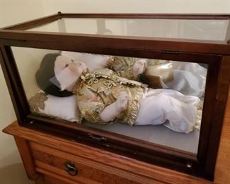 Franklin Heirloom China Doll in Case