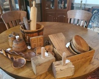 Vtg and Atq Wood Kitchen Tools