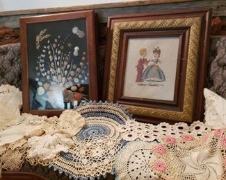 Vtg Art and Linens