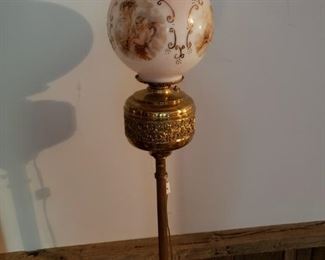Vtg Brass Floor Lamp